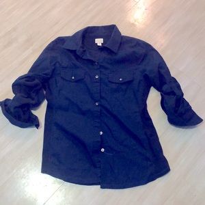 🔵 Converse Navy Blue Button Down
